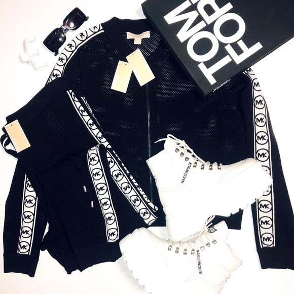 MICHAEL KORS Bomber Track Jacket - Picture 2 of 3